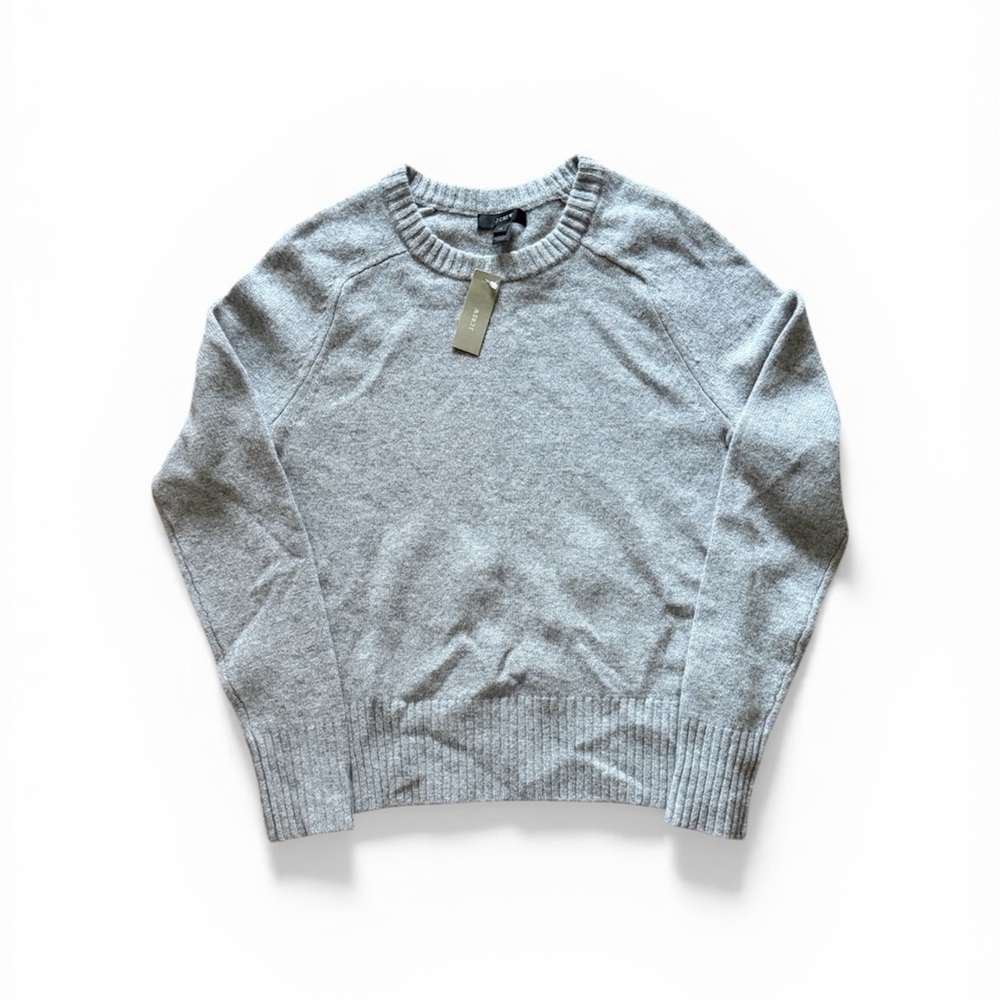 J. Crew Light Gray Crewneck Sweater